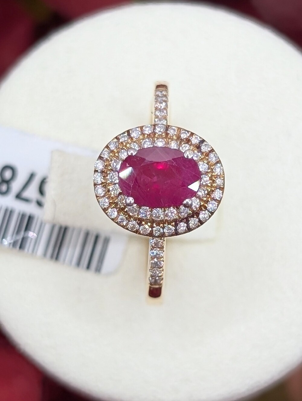 18K Gold AAA Burmese Ruby, Diamond Ring 1.28ctw GIA Certification/Appraisal